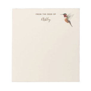 Anpassningsbar Allens Hummingbird-Anteckningsblock Anteckningsblock