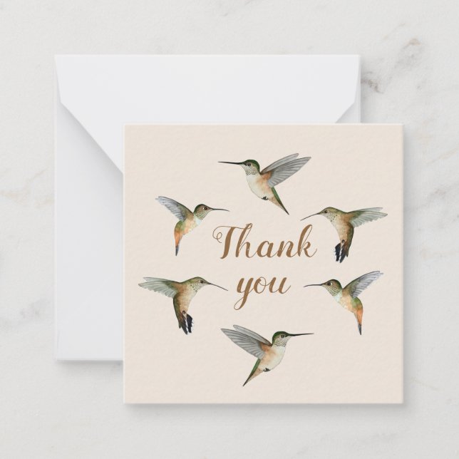 Anpassningsbar Allens Hummingbird Anteckningskort (Framsida)