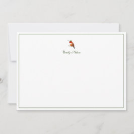Anpassningsbar Allens Hummingbird Note-kort Anteckningskort