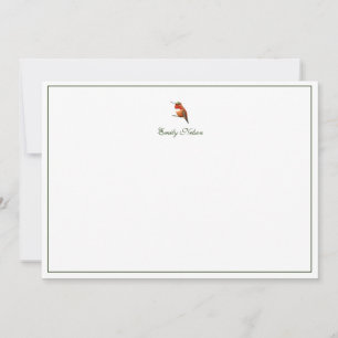 Anpassningsbar Allens Hummingbird Note-kort Anteckningskort