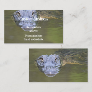 Anpassningsbar Alligator Swamp Animal Wildlife Nat Visitkort