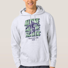 Anpassningsbar Alpine Snowboarding-plats Namn Hoodie