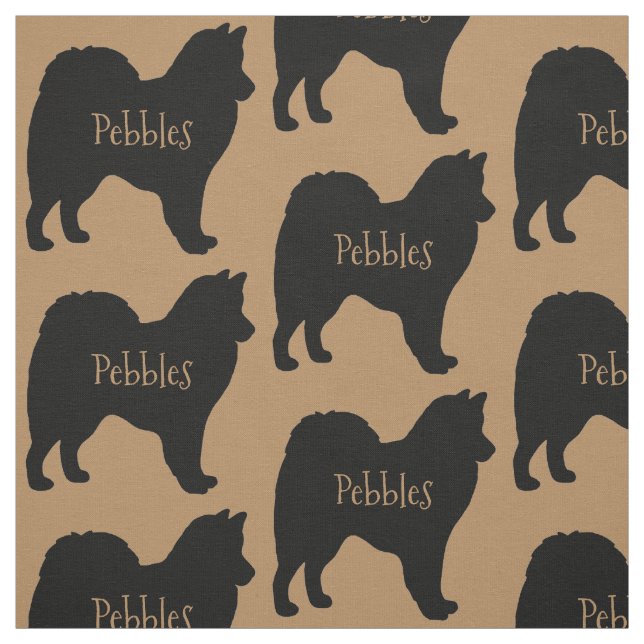 Anpassningsbar American Eskimo Hund aveln Fabric Tyg (Provkarta)