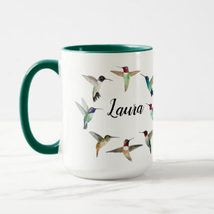 Anpassningsbar American Hummingbird Two-Tone Coffe Mugg
