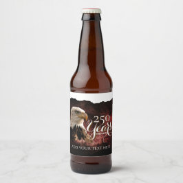 Anpassningsbar amerikansk dryckesetikett för 250-å ölflaska etikett