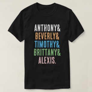 Anpassningsbar Ampersand Namn, Namn List, Trail Na T Shirt
