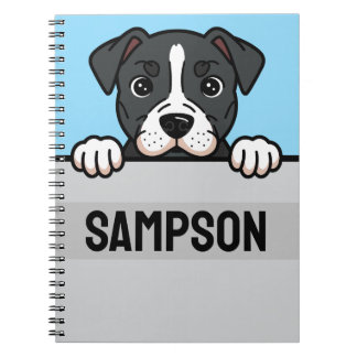 Anpassningsbar Amstaff från American Stafford Terr Anteckningsbok
