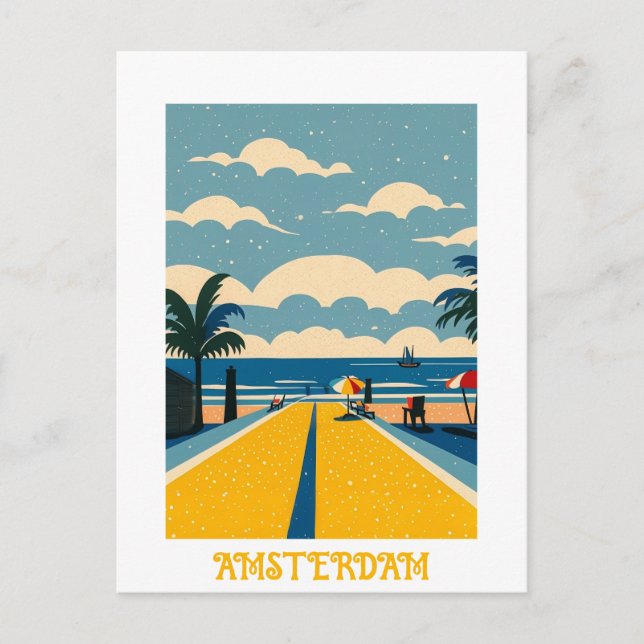 Anpassningsbar Amsterdam Nederländerna Vykort (Framsida)