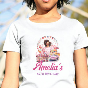 Anpassningsbar Amusement Park African American T Shirt