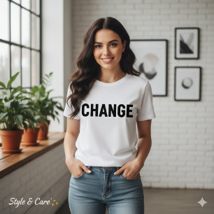 Anpassningsbar Ändra text Te for Women Bella Canva T Shirt