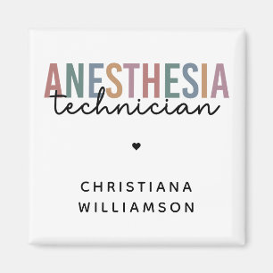 Anpassningsbar Anestesitekniker Retro Anestesitekn Magnet