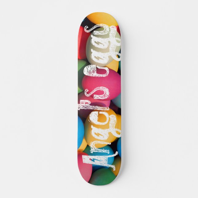 Anpassningsbar Angel's Eggs skateboard (Framsida)
