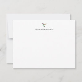 Anpassningsbar Anna's Hummingbird Anteckningskort