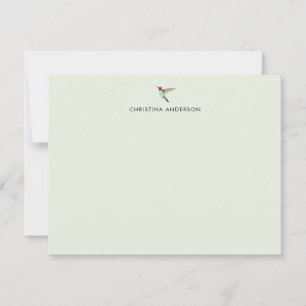 Anpassningsbar Anna's Hummingbird Anteckningskort