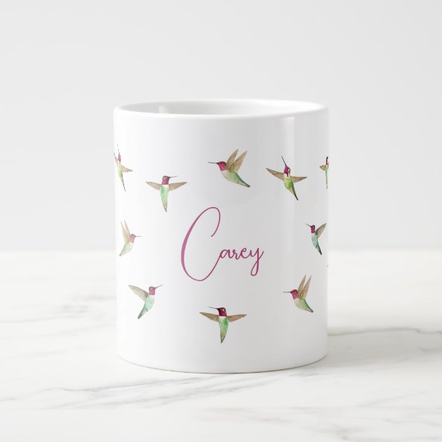 Anpassningsbar Anna's Hummingbird Jumbo Mugg (Framsidan)