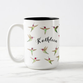 Anpassningsbar Anna's Hummingbird Två-Tonad Mugg