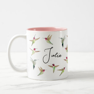 Anpassningsbar Anna's Hummingbird Two-Tone Coffee  Två-Tonad Mugg
