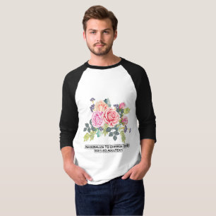 Anpassningsbar Anpassa fototeckning Offert 3/4 Sle T Shirt