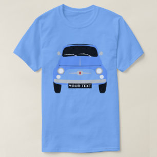 Anpassningsbar Anpassa Vintage klassisk Blue Fiat T Shirt
