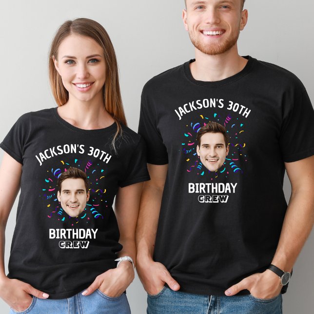 Anpassningsbar Ansikte 10:e 20:e 40:e besättningen T Shirt (Skapare uppladdad)