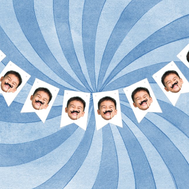 Anpassningsbar Ansikte Banner, födelsedagsbanderol Vimplar (Skapare uppladdad)