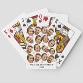Anpassningsbar Ansikte Bild Heart Lusnyj Ett par M Casinokort