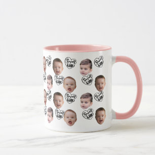 Anpassningsbar Ansikte-kaffe Mugg   Pappa Gift Bab