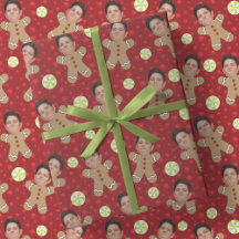 Anpassningsbar Ansikte Photo Pepparkaksgubbes Red