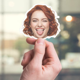 Anpassningsbar Ansikte Sticker - Lustigt foto med  Klistermärken
