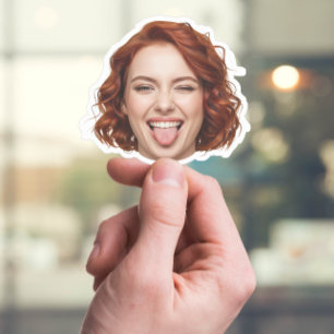 Anpassningsbar Ansikte Sticker - Lustigt foto med Klistermärken