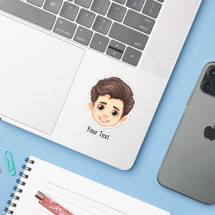 Anpassningsbar Ansikte Stickers Personlig Bild Log Klistermärken