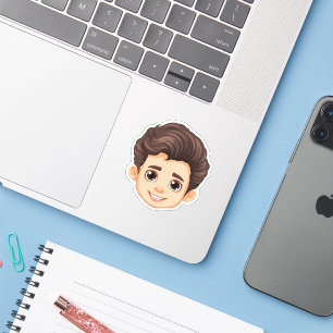 Anpassningsbar Ansikte Stickers Personlig Bild Log Klistermärken