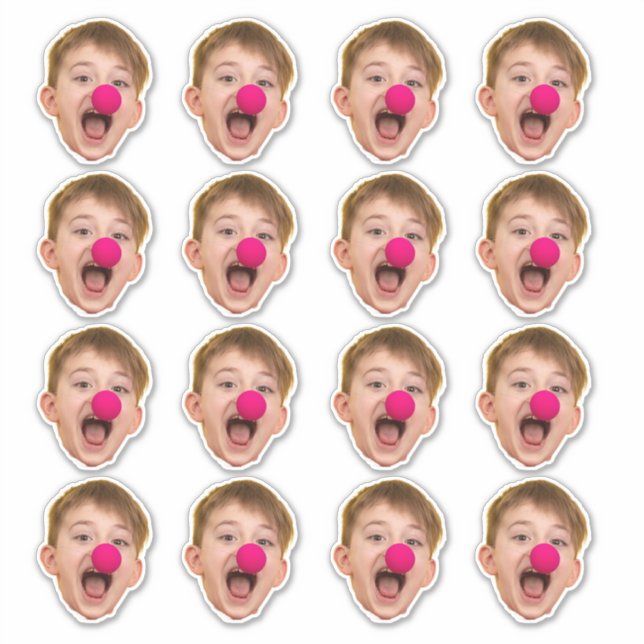 Anpassningsbar Ansikte Stickers | Personlig Photo  Klistermärken (Framsida)