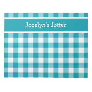 Anpassningsbar Anteckningsblock eller Jotter, Teal