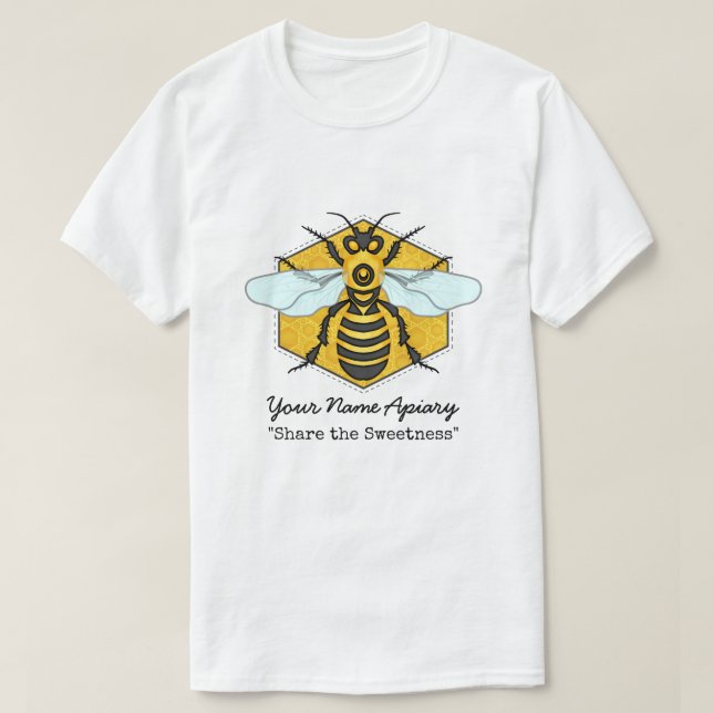 Anpassningsbar Apiary T Shirt (Design framsida)