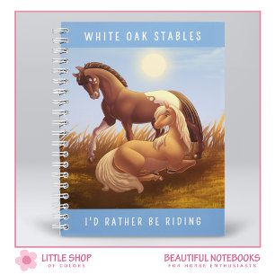 Anpassningsbar Appaloosa Palomino Häst Anteckningsbok