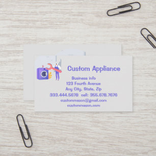 Anpassningsbar Appliance Service & Reparair Affärs Visitkort