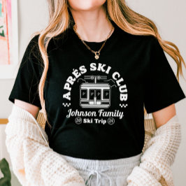 Anpassningsbar Apres Ski Family Friends Ski Resa G T Shirt