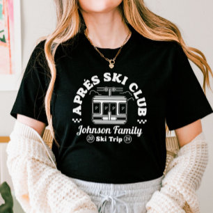Anpassningsbar Apres Ski Family Friends Ski Resa G T Shirt