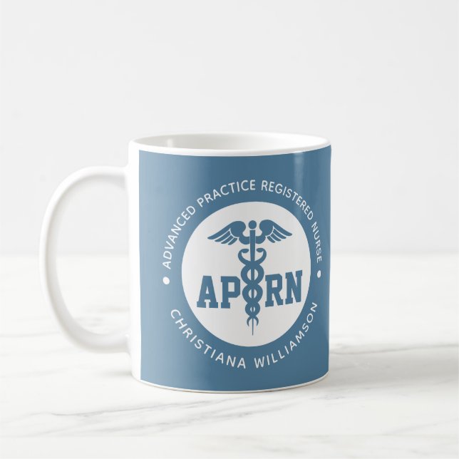 Anpassningsbar APRN Advanced Practice Registred Nu Kaffemugg (Vänster)