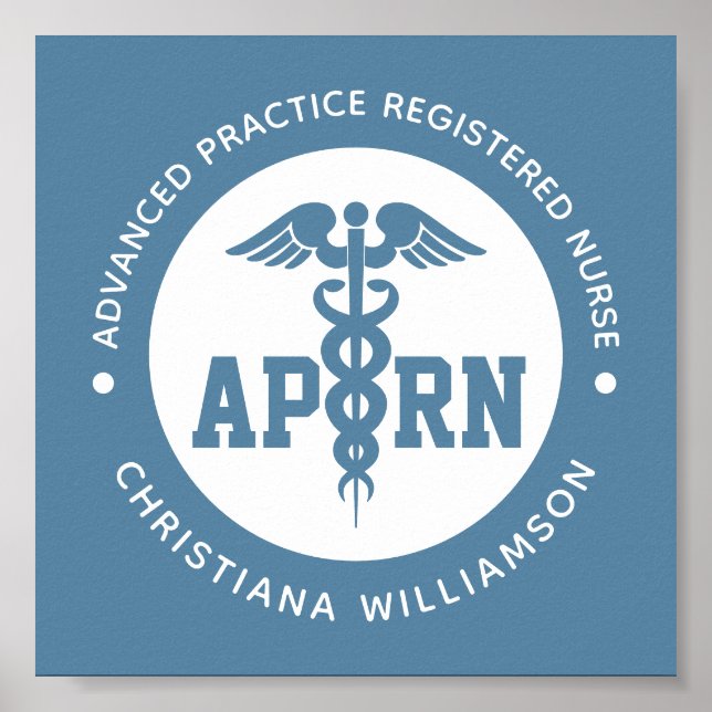 Anpassningsbar APRN Advanced Practice Registred Nu Poster (Framsidan)