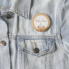 Anpassningsbar Aqiqah Firande Button Baby Shower-f Knapp