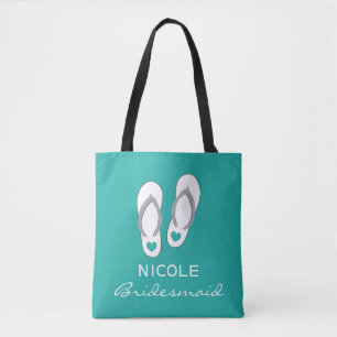 Anpassningsbar aqua blue sandals (strandbröllop) t tygkasse