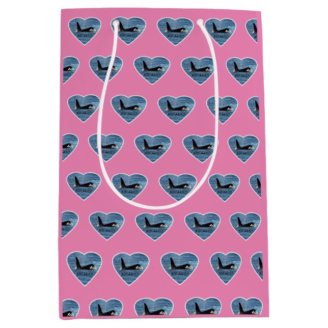 Anpassningsbar Aquarius Orca Späckhuggare Rosa  (Framsidan)