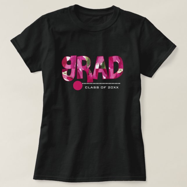Anpassningsbar År och text Studenten T Shirt (Design framsida)