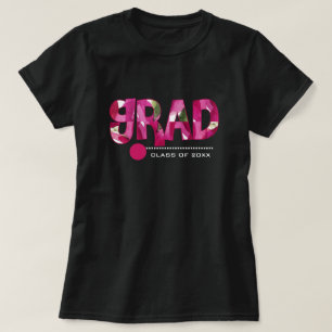 Anpassningsbar År och text Studenten T-skift T Shirt