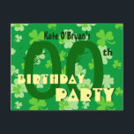 Anpassningsbar År Shamrocks Födelsedagsfest V07 Inbjudningar<br><div class="desc">Anpassningsbar Year Shamrocks Födelsedagsfest V07 Den här roligten är en roligt för inbjudan människor att fira sin födelsedag. Text är anpassade, så lämplig för en 21 30 35 40 45 50 55 60 65 70 75 80 85 90 95 års födelseår eller vilket år som helst. En roligt och en...</div>