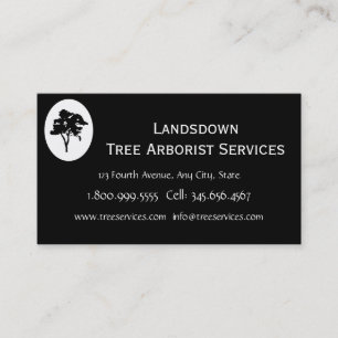 Anpassningsbar Arborist Träd Services Visitkort
