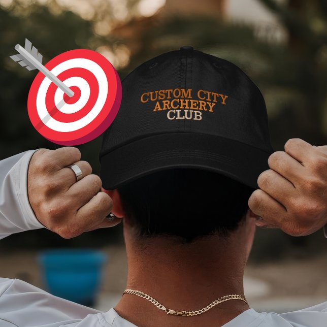 Anpassningsbar Archery Klubb Gift for Team and Cit Broderad Keps (Skapare uppladdad)