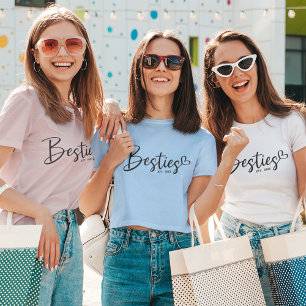 Anpassningsbar årets BFF Modern skrifthjärta T Shirt